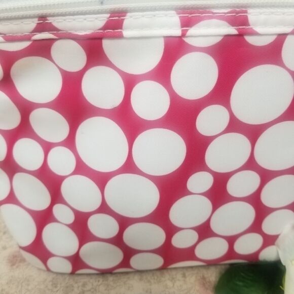 PINK POLKA DOT MAKEUP BAG - Picture 2 of 10